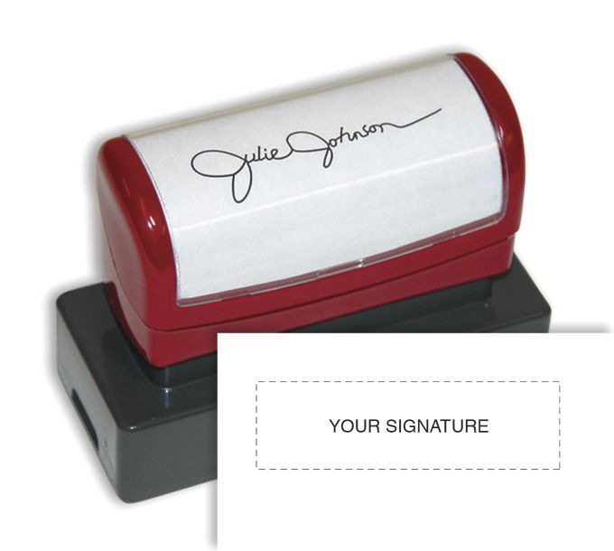 Signature Stamp, PreInked Stampers, Custom, 102025 \