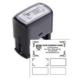 102169L-Self-Inking Name and Address Stamp - 6 Lines102169L