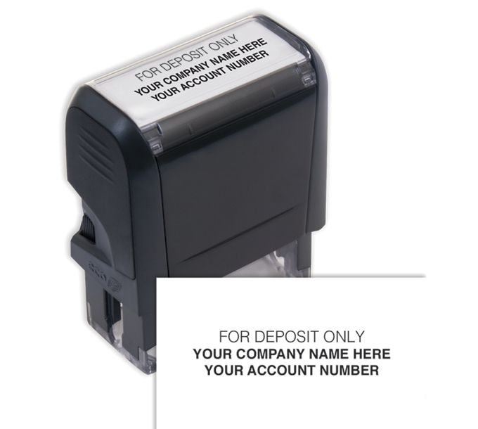 Stamps Endorsement Stamp SelfInking, Custom Layout 102170B by