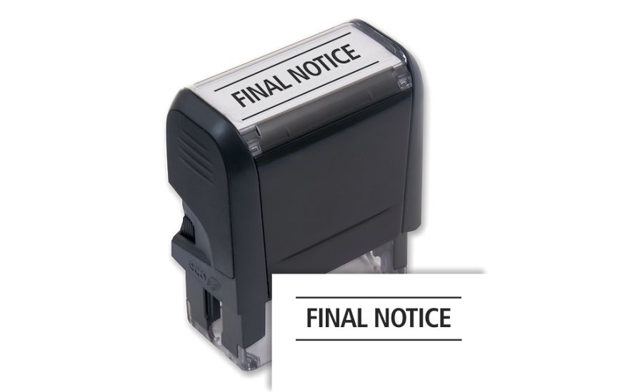 Product image for Final Notice Stamp - Self-Inking - Item# 103005
