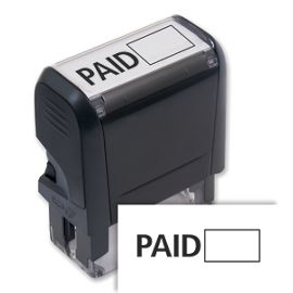 103007-Paid Stamp With Blank Box - Self Inking103007