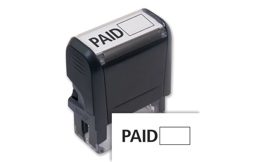 Product image for Paid Stamp With Blank Box - Self Inking - Item# 103007