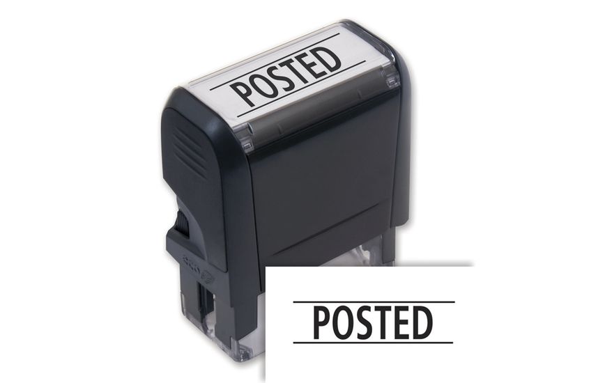 Product image for Posted Stamp - Self-Inking - Item# 103008_black
