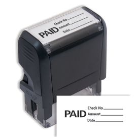 103010-Paid Stamp With Date & Check Number Lines - Self Inking103010