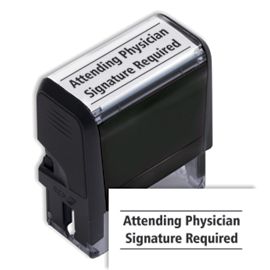 103055-Attending Physician Signature Required Stamp - Self Inking103055
