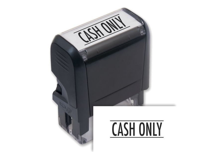 Product image for Cash Only Stamp - Self Inking - Item# 103068