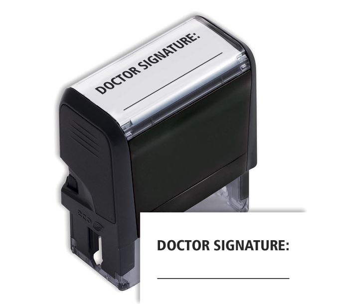 SI Doctor Signature Stamp, Self-Inking | 103078 | Deluxe