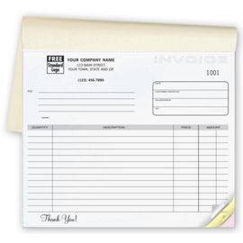 108B-Invoices - Classic Small Lined Booked108B