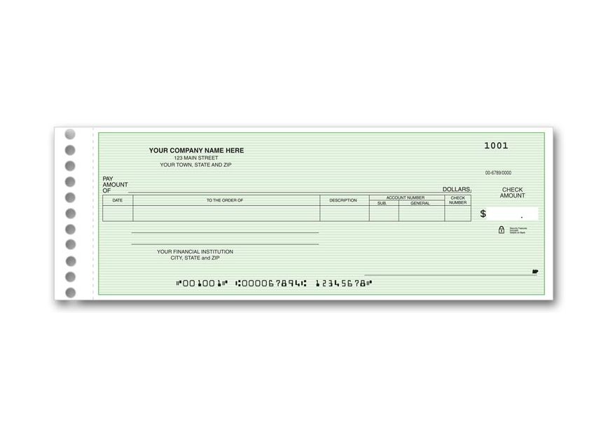 Product image for Data Entry Check - Item# 113011N