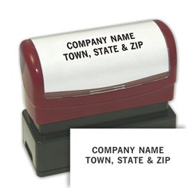 1132336-Two Line Custom Pre-Inked Stamp1132336