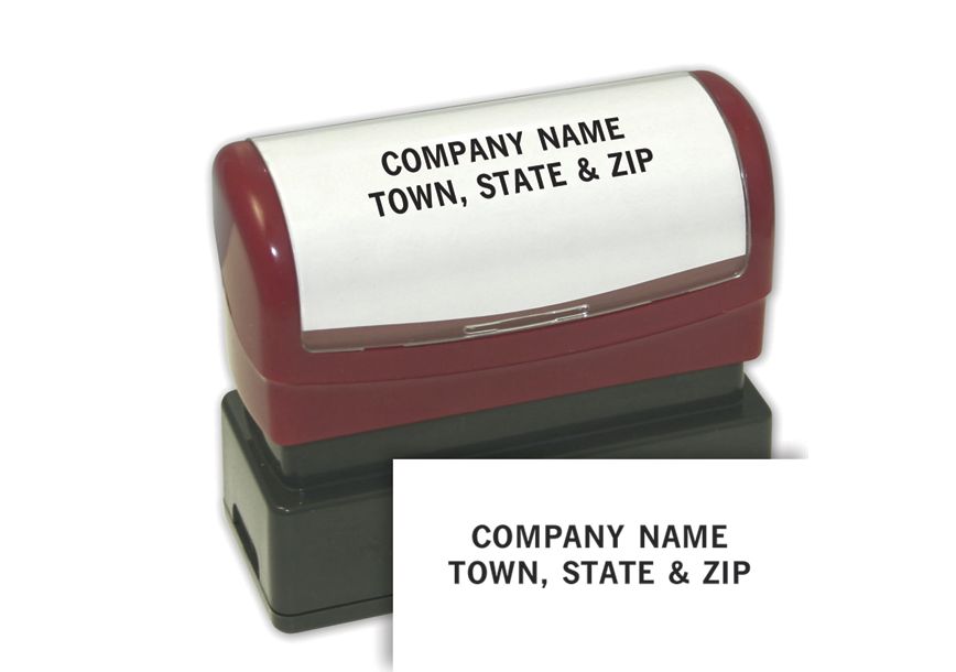 Product image for Two Line Custom Pre-Inked Stamp - Item# 1132336