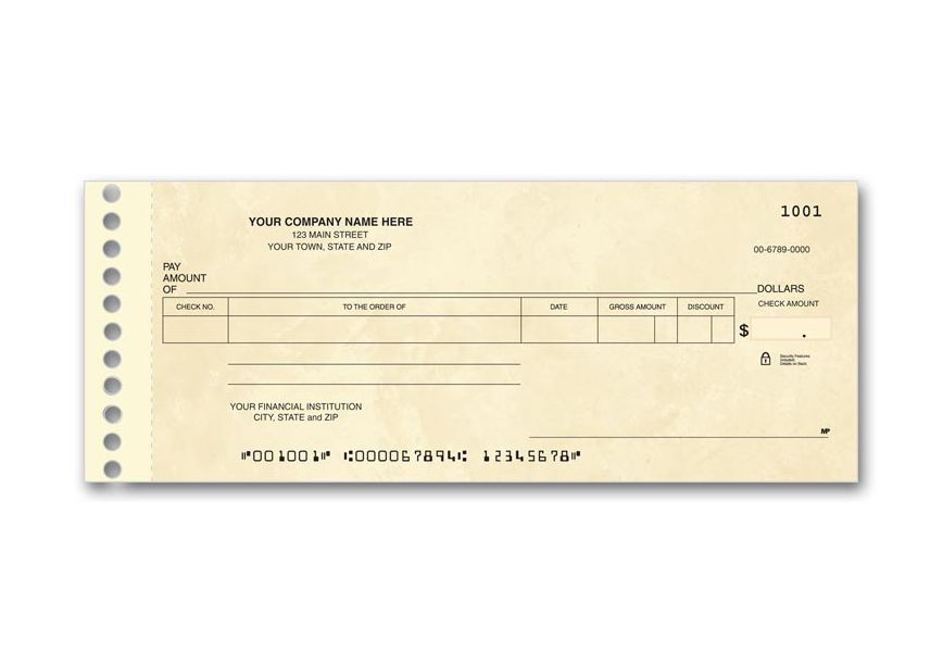 Product image for Compact Expense Ledger Check - Item# 114011N
