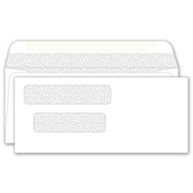 Double Window Confidential Envelope 8 X 3 1/2, Gummed Seal