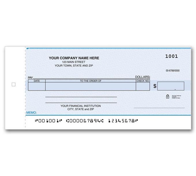 written personal check