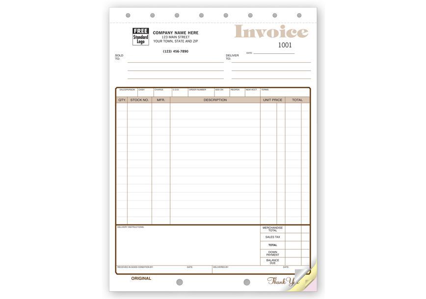 Product image for Furniture and Appliance Invoices - Item# 117