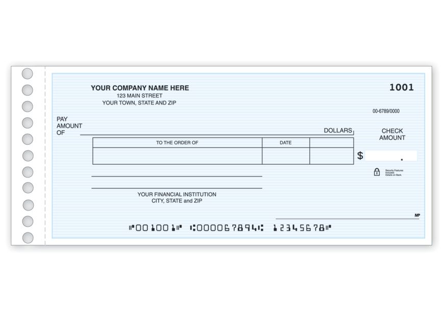 Product image for Disbursement Check - Item# 119011N