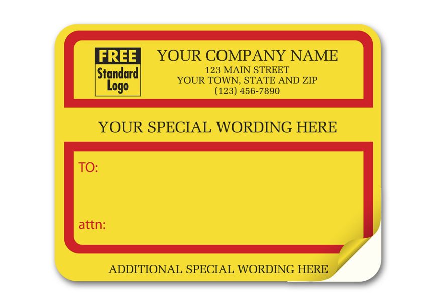 Product image for Jumbo Padded Mailing Label with Special Wording - Item# 1200C