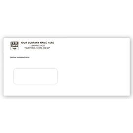12051-Single Window Envelope, Gummed Seal, Custom Wording12051
