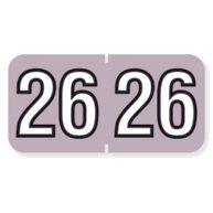 2026 Barkley End Tab Compatible Year Label Lavender
