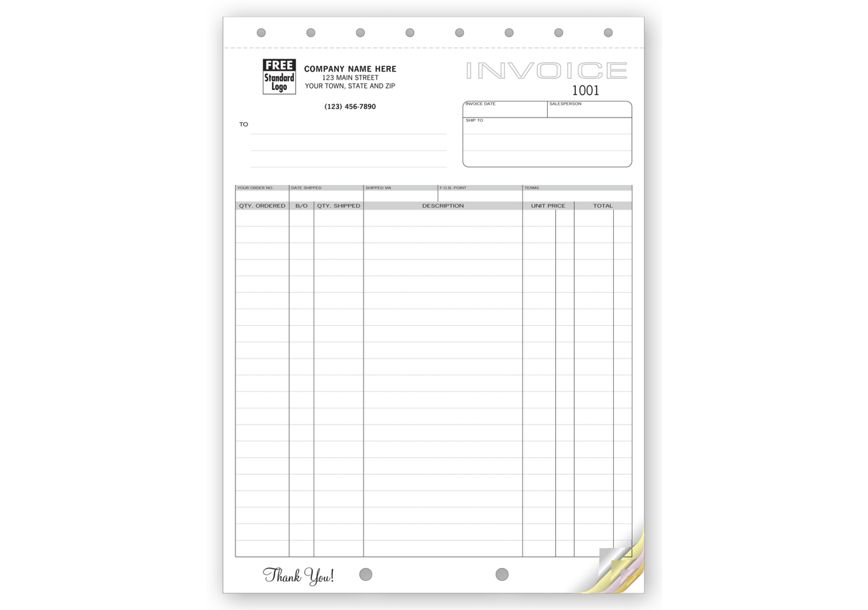 Product image for Classic, Large Shipping Invoices - Item# 122