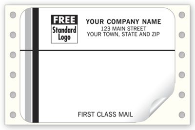 Business Labels - Continuous White First Class Mail Mailing Labels ...