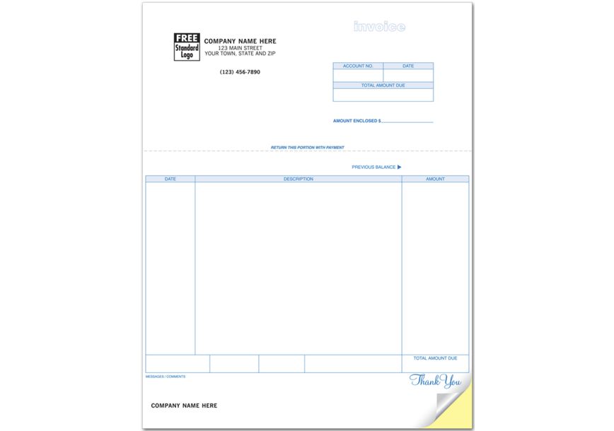 Product image for Invoices, Laser, Classic - Item# 12351
