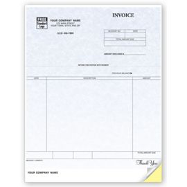 12351G-Invoices, Laser, Parchment12351G