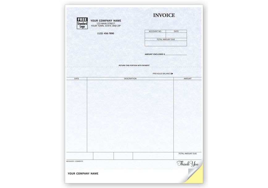 Product image for Invoices, Laser, Parchment - Item# 12351G