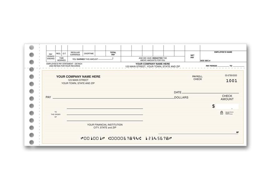 Product image for Topwrite Payroll Check - Item# 125011N