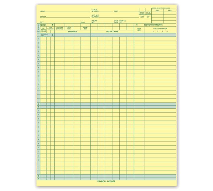 Topwrite Payroll Ledger