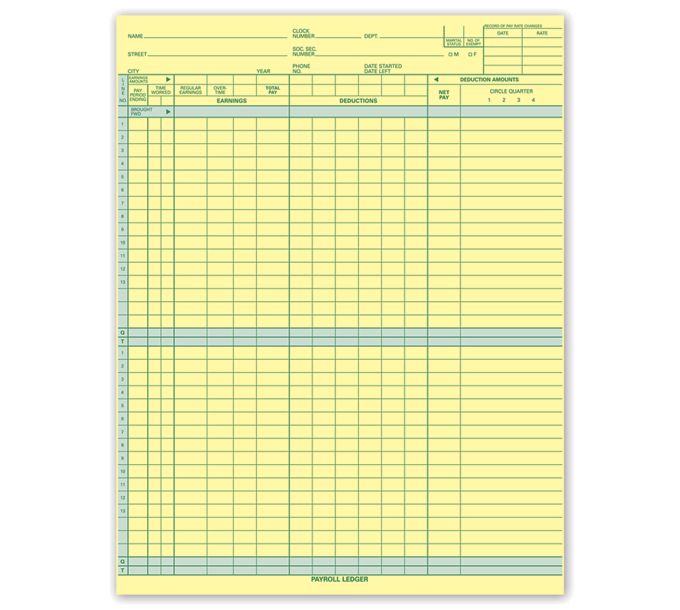 Topwrite Payroll Ledger | Deluxe.com