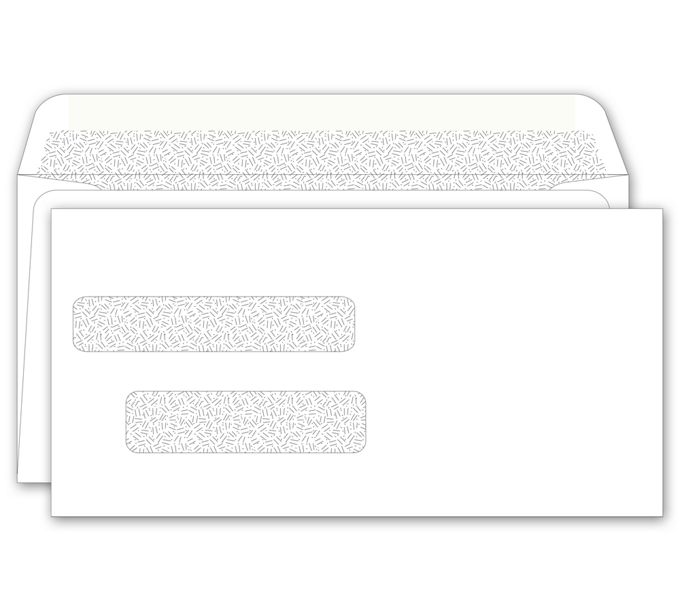 Business Envelopes Double Window Envelope 125041N by Deluxe