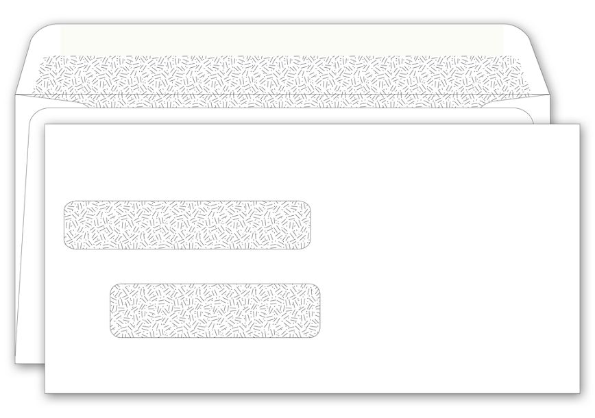 Product image for Double Window Envelope, 4 3/8 x 8 3/4" - Item# 125041N