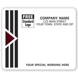 12692-Park Avenue Mailing Labels, Laser, w/ Black/Burgundy12692