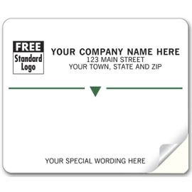 12698-Embassy Mailing Labels, Laser/Inkjet, w/ Green Stripe12698