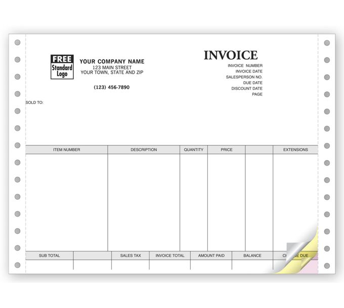 Business Invoices - Classic Continuous Invoices - 13023 by Deluxe ...