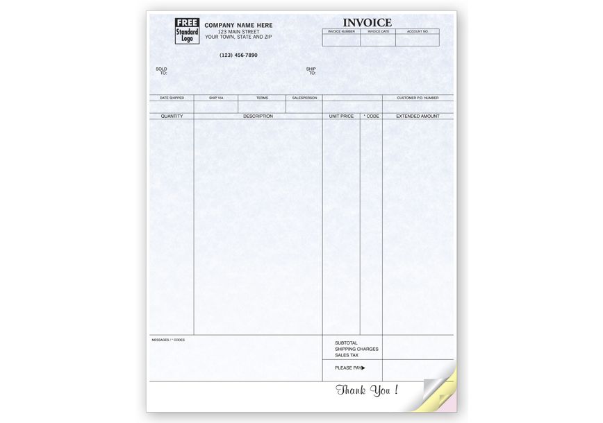 Product image for Invoices, Laser, Parchment - Item# 13034G