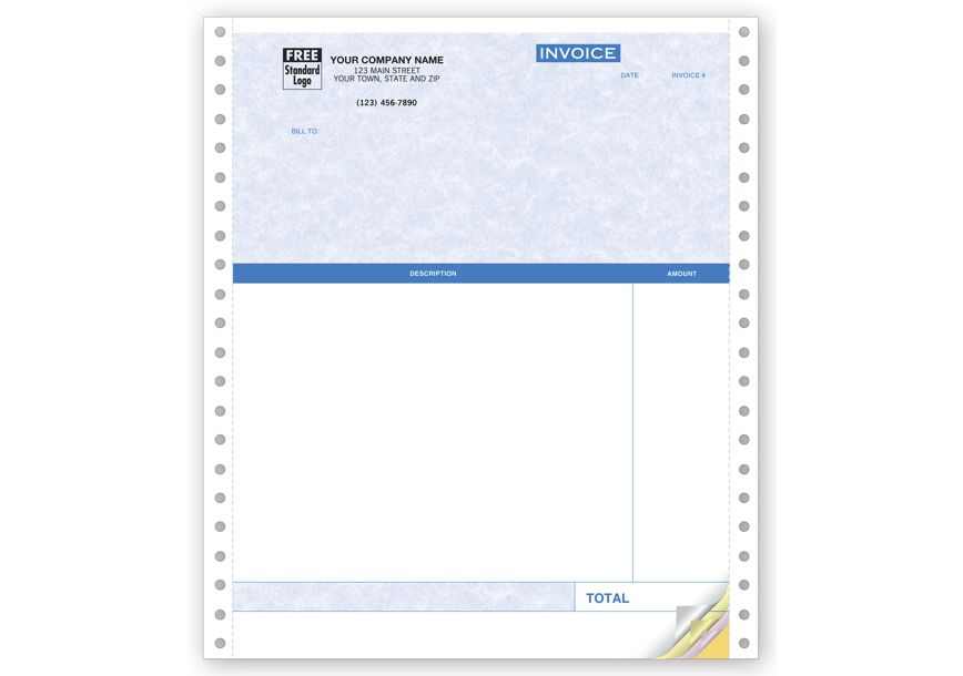 Product image for Continuous Professional Invoice Parchment - Item# 13052G