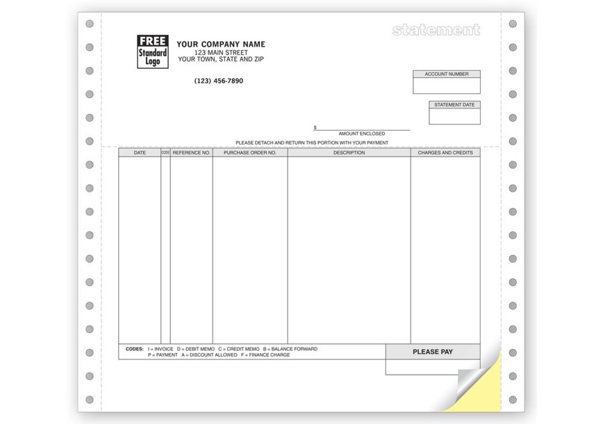 Product image for Statements, Continuous, Classic - Item# 13091