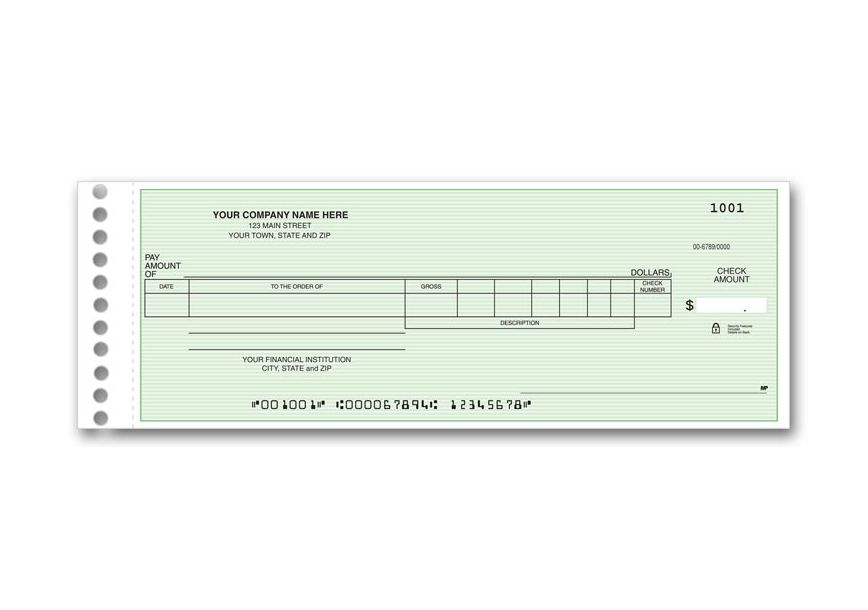 Product image for Payroll/General Expense Center Check - Item# 131012N