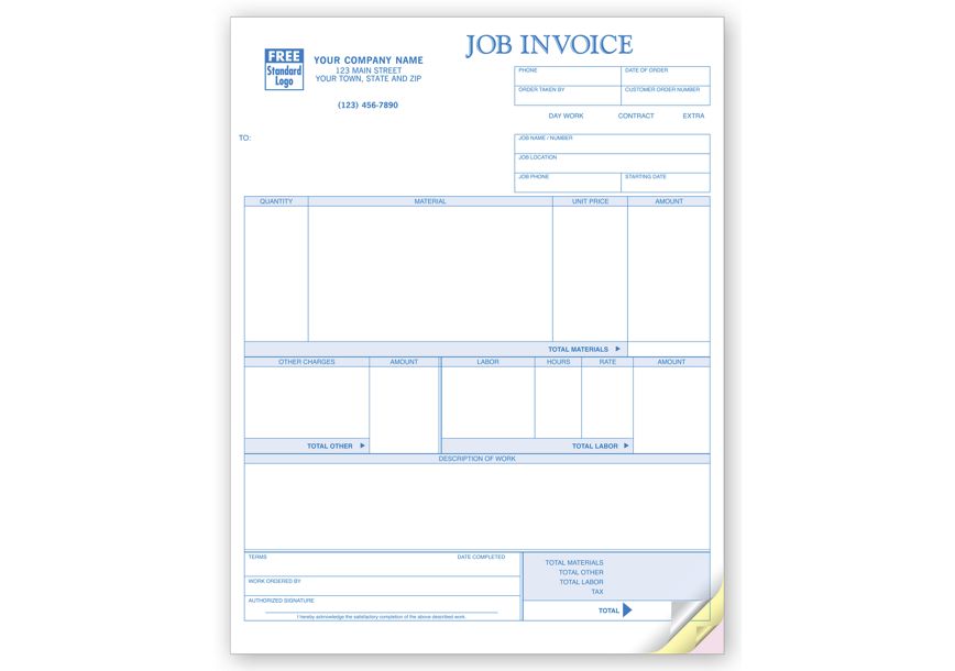 Product image for Job Invoices, Laser - Item# 13123