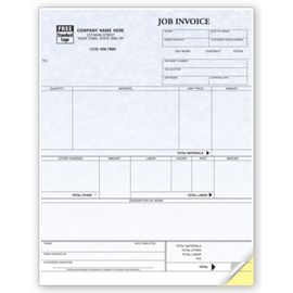 13123G-Job Invoices, Laser, Parchment13123G