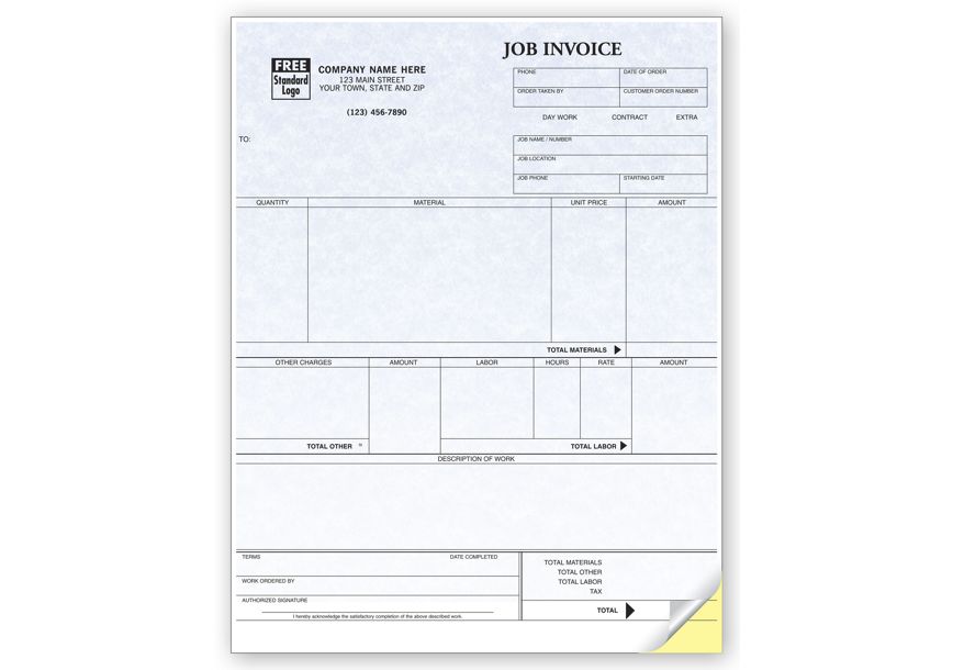 Product image for Job Invoices, Laser, Parchment - Item# 13123G