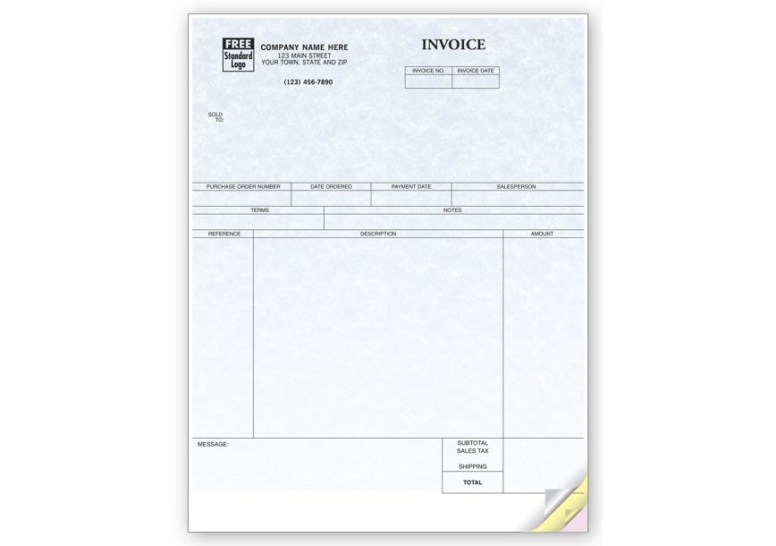 Product image for Service Invoices, Laser, Parchment - Item# 13186G