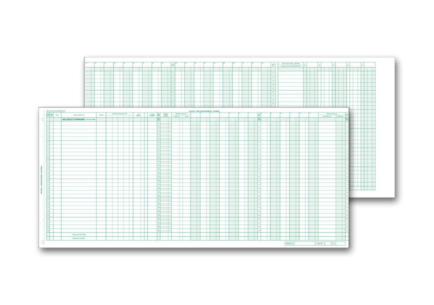 Product image for Payroll/Expense Journal - Item# 133021N