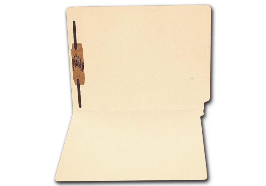 Product image for End Tab Full Cut Manila Folder, 11 pt, One Fastener - Item# 1344