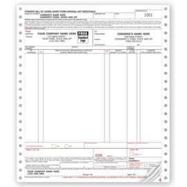 13861-Continuous Bill Of Lading Form13861