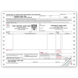 13862-Continuous Bill of Lading Shipping Form13862