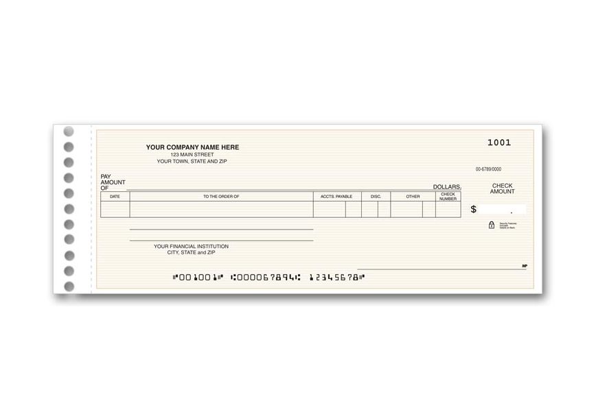 Product image for Accounts Payable Check - Item# 140011N