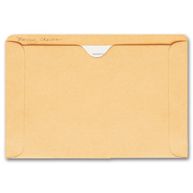 Straight Tab Card File Pocket, 5 1/2 x 8 1/8, Buff